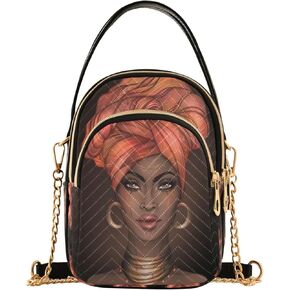 senya Pink Black Leopard Crossbody Handbags for Women Casual Leather Shoulder Phone Purse