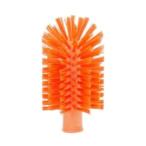 SPARTA Industrial Tank Brush Head Pipe Brush Head, Drain Brush with 3/4" Thread Hole (Handle Not Included) for Commercial Use, Plastic, 6.7 x 3.5 Inches, Orange