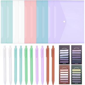 12 Pcs Bible Highlighters No Bleed Dual Tips, 600 Sheets Transparent Clear Sticky Notes 3 x 3 Inch, Morandi Colored Labels for Annotating Books, Aesthetic School Supplies for Students
