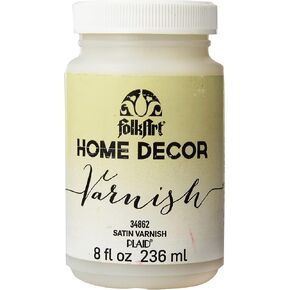 FolkArt Home Decor Chalk Furniture & Craft Paint in Assorted Colors, 8 ounce, Satin Varnish