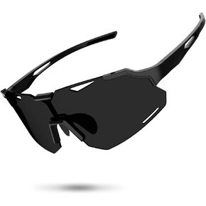 Polarized Sports Sunglasses UV400 Lightweight TR90 Frame Running Baseball Glasses for Men Women Driving Fishing Cycling
