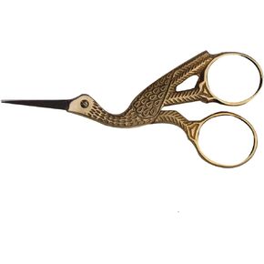 Treasure Gurus Pelican Shaped Gold Craft Embroidery Scissors