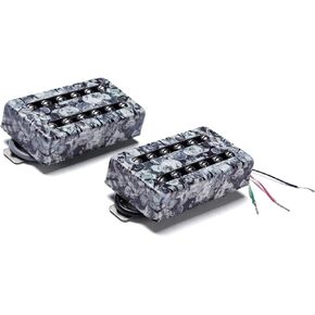 Vintage Blues Humbucker Pick-ups Set Fit for Electric Guitars Equipped with HH pickups, Alnico 2 Magnets, Sealed Double Coil Bridge & Neck Pups, Height Adjustable Polepiece P'ups
