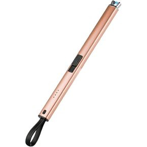 Brigii Electric Lighter, Candle Lighter, Plasma Arc Lighters Windproof & Flameless with USB Cable Integrated Double Safety Switch -Blue