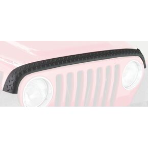 Bushwacker 14005 Jeep Trail Armor Hood Stone Guard 2 مجموعة الزاوية الأمامية