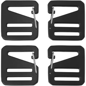 4PCS Spring loaded Sliding Door Adjustable Strap G Shaped Buckle Aluminum Alloy Hook