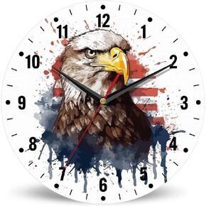 Wall Clock,Funny Frog Wall Clocks for Living Room Decor,Yoga Lotus Flower Kitchen Clocks Wall Battery Operated - 10 Inch Round Bathroom Wall Clock Silent Non-Ticking