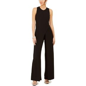 Adrianna Papell womens Crepe Halter Jumpsuit