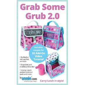Annie Grab Some Grub 2.0 Pattern, White
