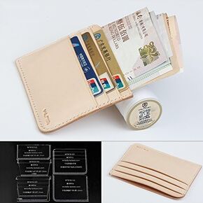 Card Holder Acrylic Template Leather Pattern Acrylic Leather Pattern Leather Templates for Card Bag