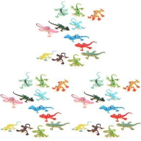 Toyvian 36pcs Colorful Fake Plastic Lizard Toys Action Figure Reptile Toy Lizards Realistic Favors Trick Toy for Kids Adults Carnivals Halloween Joking Decor and Kids Learning Props
