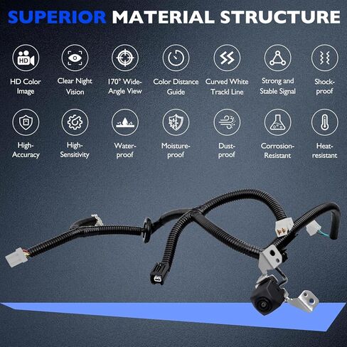 Rear View Backup Camera, Compatible with 2012-2015 Honda Pilot EX LX EX-L SE Touring 3.5L V6, Safety Reversing Parking Assist Reverse Camera, Replace 39530SZAA01 39530SZAA21 HO1960125 Back Up Camera in Saudi Arabia