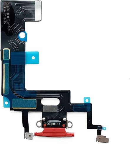 Johncase OEM Charging Port Dock Connector Flex Cable + Microphone + Vibrating Motor Buckle Replacement Part Compatible for iPhone XR All Carriers (Blue) in Saudi Arabia