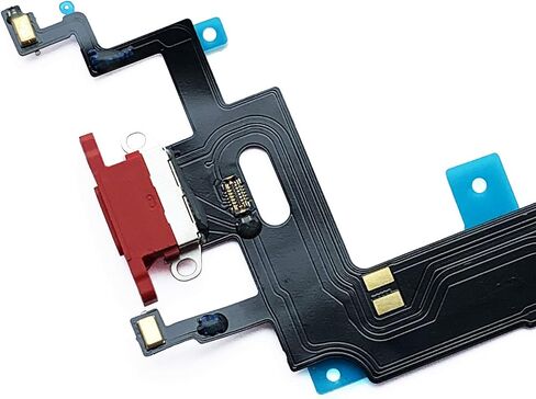 Johncase OEM Charging Port Dock Connector Flex Cable + Microphone + Vibrating Motor Buckle Replacement Part Compatible for iPhone XR All Carriers (Blue) in Saudi Arabia