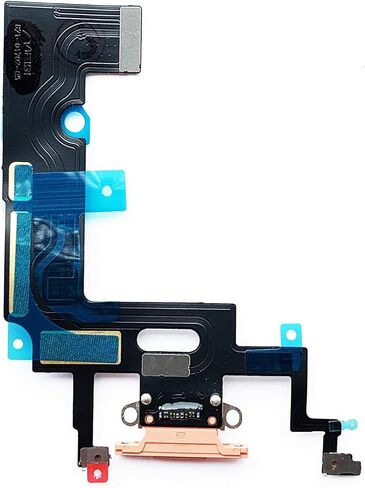 Johncase OEM Charging Port Dock Connector Flex Cable + Microphone + Vibrating Motor Buckle Replacement Part Compatible for iPhone XR All Carriers (Blue) in Saudi Arabia