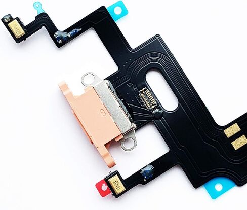 Johncase OEM Charging Port Dock Connector Flex Cable + Microphone + Vibrating Motor Buckle Replacement Part Compatible for iPhone XR All Carriers (Blue) in Saudi Arabia