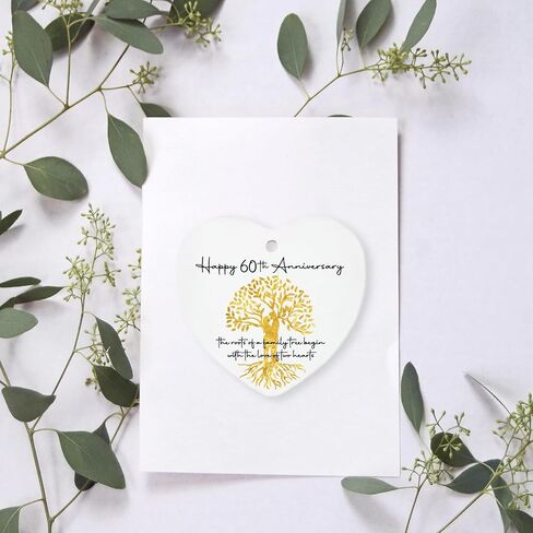 50th Wedding for Couple Ornament Keepsake Sign Heart Plaque 50th Anniversary Marriage Gifts for Wife Husband Parents 50 Year Ideas in Saudi Arabia