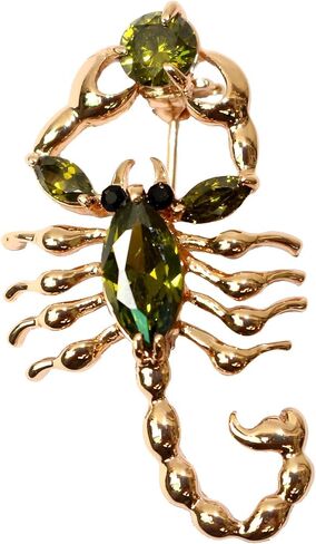 Navachi 18k Gold Plated Copper Cubic Zirconia Zircon Scorpion Brooches Pins in Saudi Arabia