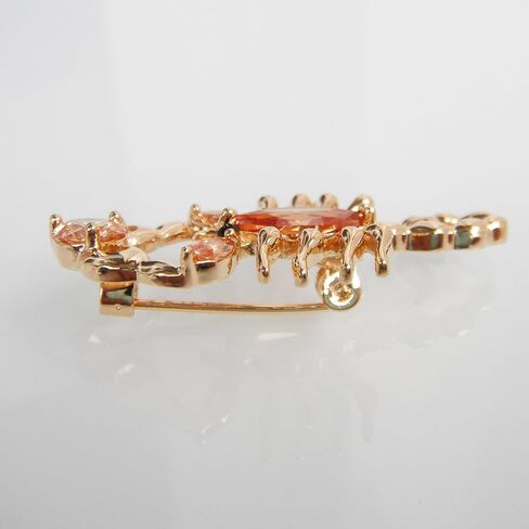 Navachi 18k Gold Plated Copper Cubic Zirconia Zircon Scorpion Brooches Pins in Saudi Arabia