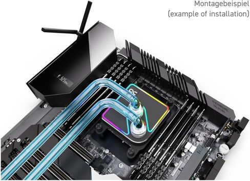 وحدة معالجة المياه Alphacool Core 1 Aurora CPU مع ورقة Grizzly Kryosheet الحرارية (38x38 مم) لحزمة وحدة المعالجة المركزية Intel LGA 1700، فضي in Saudi Arabia