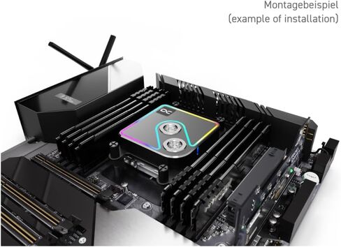 وحدة معالجة المياه Alphacool Core 1 Aurora CPU مع ورقة Grizzly Kryosheet الحرارية (38x38 مم) لحزمة وحدة المعالجة المركزية Intel LGA 1700، فضي in Saudi Arabia