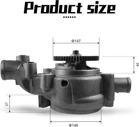 23531257 23535017 23532542 23530427 مضخة مياه OE لاستبدال ديترويت 60 سلسلة 12L 12.7L EGR محرك ديزل in Saudi Arabia