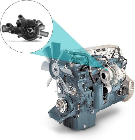 23531257 23535017 23532542 23530427 مضخة مياه OE لاستبدال ديترويت 60 سلسلة 12L 12.7L EGR محرك ديزل in Saudi Arabia
