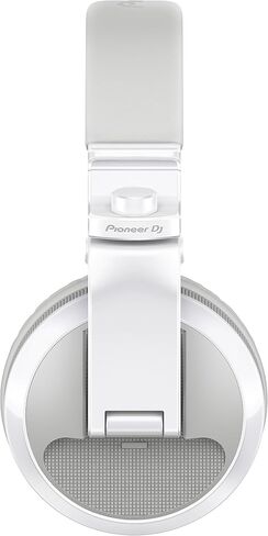 Pioneer DJ HDJ-X5BT-W - Closed-Back, Bluetooth-Compatible, Circumaural DJ Headphones with 40mm Drivers, 5Hz-30kHz Frequency Range, Detachable Cable, and Carry Pouch - White & Mixer Accessory in Kuwait