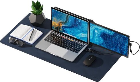 Mobile Pixels Desk Pad, Waterproof, Spill-Resistant, Non-Slip Base, Upscaled Stitched Large Extended PU Leather Protective Desk Mat for Keyboard, Mouse and Monitors 31.5" x 15.75"(Graphite Black) in Saudi Arabia