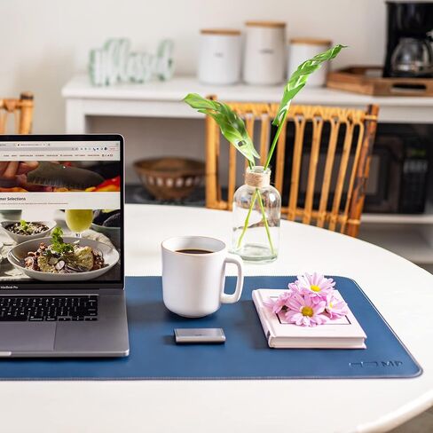 Mobile Pixels Desk Pad, Waterproof, Spill-Resistant, Non-Slip Base, Upscaled Stitched Large Extended PU Leather Protective Desk Mat for Keyboard, Mouse and Monitors 31.5" x 15.75"(Graphite Black) in Saudi Arabia