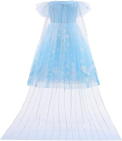 Girls Frozen Elsa Princess Fancy Dress Halloween Costume Christmas Birthday Pageant Party Evening Ball Gown in Saudi Arabia