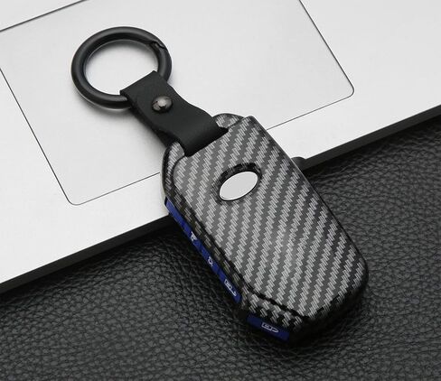 Key Fob Cover Case Fit for Kia Ceed Cerato Forte Niro Seltos Sorento Soul Sportage Telluride K5 Keyless Entry Remote Case Holder ABS Carbon Fiber Pattern (4 Buttons, Black) in Kuwait