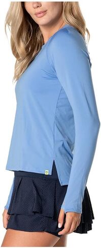 Lucky In Love Women's High Low Breezy Long Sleeve Shirt. in Kuwait