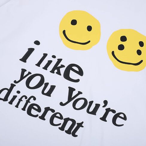 تي شيرت Lucky me i See Ghosts للرجال بتصميم هيب هوب ستار ثلاثي الأبعاد مطبوع عليه حروف فضفاضة للجنسين وأكمام قصيرة in Kuwait