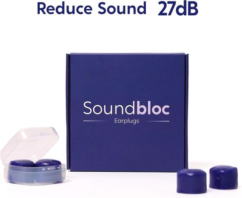 سدادات أذن أورورا سيليكون Soundbloc™- 6 أزواج من سدادات الأذن الهادئة للنوم، سدادات أذن قابلة للتشكيل، سدادات أذن مخصصة لتقليل الضوضاء، سدادات أذن سيليكون ناعمة قابلة لإعادة الاستخدام، سدادة الأذن للنوم مقاس S/M in Saudi Arabia