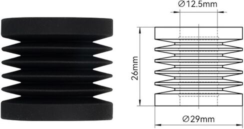 سجادات قدم مطاطية مضادة للانزلاق من CHPOWER، وسادة قدم مضادة للاهتزاز، حوامل سرير متوافقة مع Bambu Lab X1/ P1P/ P1S/ Ender 3/ 3S/ 3 PRO/3 V2/5/6 Anycubic Mega/Vyper/Kobra/ Kobra2/ كوبرا بلس in Kuwait