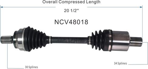 GSP NCV48018 CV Axle Shaft Assembly for Select 2010 Mercedes-Benz E350 and E550 Sedans - Front Left (Driver Side) in Saudi Arabia