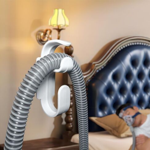 خطاف خرطوم Cpap وفرشاة خرطوم Cpap تحافظ على لوازم Cpap نظيفة ومرتبة - حامل أنبوب Cpap أنبوب Cpap فرشاة تنظيف مرنة وفرشاة تنظيف قناع - مجموعة تنظيف تخزين Cpap مناسبة لك (أبيض) in Kuwait