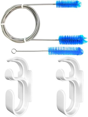 خطاف خرطوم Cpap وفرشاة خرطوم Cpap تحافظ على لوازم Cpap نظيفة ومرتبة - حامل أنبوب Cpap أنبوب Cpap فرشاة تنظيف مرنة وفرشاة تنظيف قناع - مجموعة تنظيف تخزين Cpap مناسبة لك (أبيض) in Kuwait