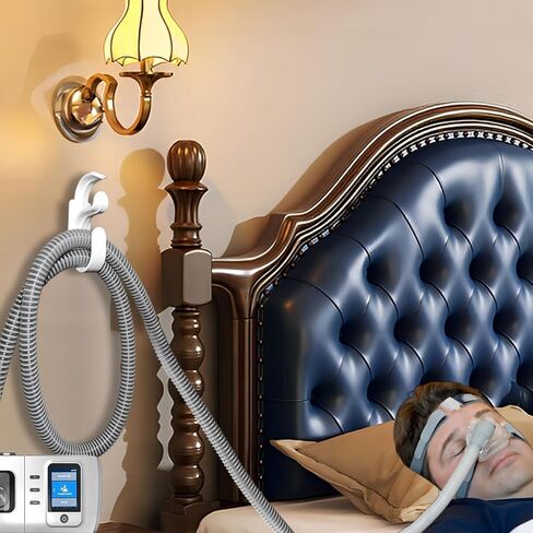 خطاف خرطوم Cpap وفرشاة خرطوم Cpap تحافظ على لوازم Cpap نظيفة ومرتبة - حامل أنبوب Cpap أنبوب Cpap فرشاة تنظيف مرنة وفرشاة تنظيف قناع - مجموعة تنظيف تخزين Cpap مناسبة لك (أبيض) in Kuwait