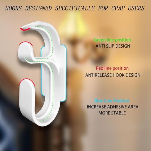 خطاف خرطوم Cpap وفرشاة خرطوم Cpap تحافظ على لوازم Cpap نظيفة ومرتبة - حامل أنبوب Cpap أنبوب Cpap فرشاة تنظيف مرنة وفرشاة تنظيف قناع - مجموعة تنظيف تخزين Cpap مناسبة لك (أبيض) in Kuwait