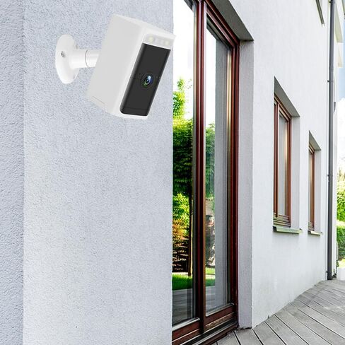 حامل جداري متوافق مع Arlo، eufyCam، بطارية Google Nest الجيل الثاني، بطارية Ring Stick Up Cam، حامل تثبيت على الحائط في السقف قابل للتعديل، دعامة تثبيت داخلية وخارجية مع رأس لولبي 1/4 بوصة in Kuwait