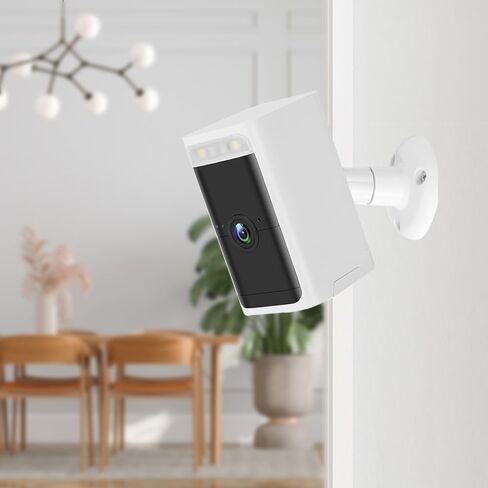 حامل جداري متوافق مع Arlo، eufyCam، بطارية Google Nest الجيل الثاني، بطارية Ring Stick Up Cam، حامل تثبيت على الحائط في السقف قابل للتعديل، دعامة تثبيت داخلية وخارجية مع رأس لولبي 1/4 بوصة in Kuwait