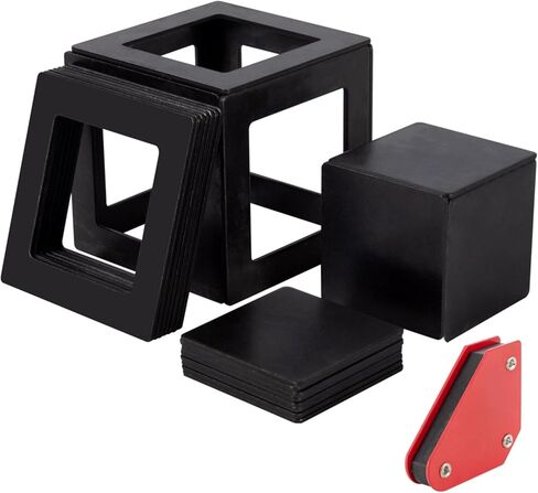 مجموعة تدريبات اللحام، 24 قطعة من 13 قسيمة لحام من الفولاذ الطري، 3 × 3 بوصة، قطعة واحدة من حامل اللحام المغناطيسي، لحام TIG وMIG والعصا والقوس والفنون القتالية المختلطة والغاز واللحام بالنحاس in Kuwait