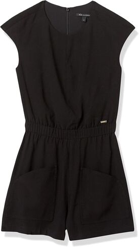 A｜X ARMANI EXCHANGE womens Cap Sleeve Relaxed Twill Jumpsuit in Saudi Arabia
