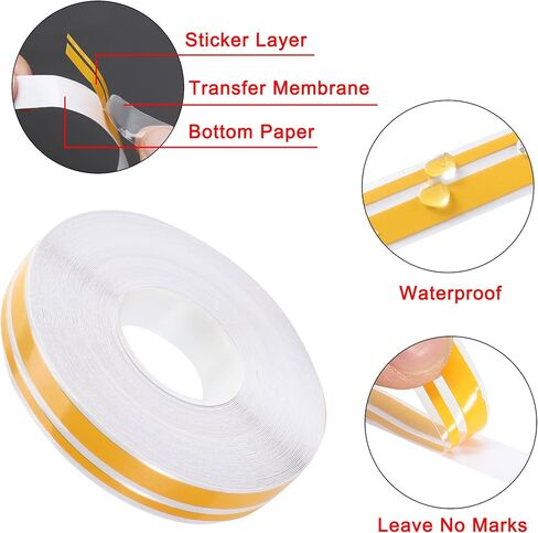 TOMALL 32ft (9.8m) Stripe Stickers for Car Hood Body Side Auto Racing Sport Pinstripe Tape Stripe Decals for Car Bumper Skirt Roof Universal Modified Decoration (Black) in Saudi Arabia