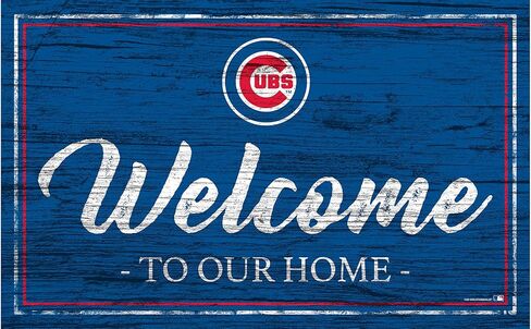 Fan Creations Chicago Cubs Welcome to Our Home 6x12 Sign in Saudi Arabia