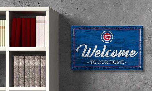 Fan Creations Chicago Cubs Welcome to Our Home 6x12 Sign in Saudi Arabia