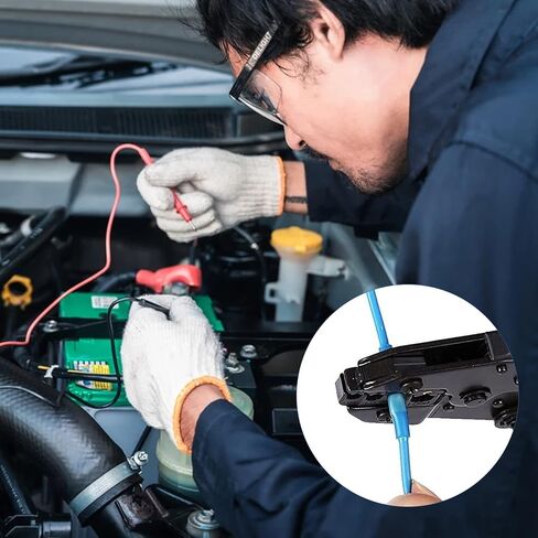 100PCS Heat Shrink Wire Connectors Electrical Connectors Red Insulated Waterproof Electrical Wire Connectors Automotive Marine Electrical Terminals Kit Grade Wire Crimp Terminals Butt Splices(Blue) in Saudi Arabia