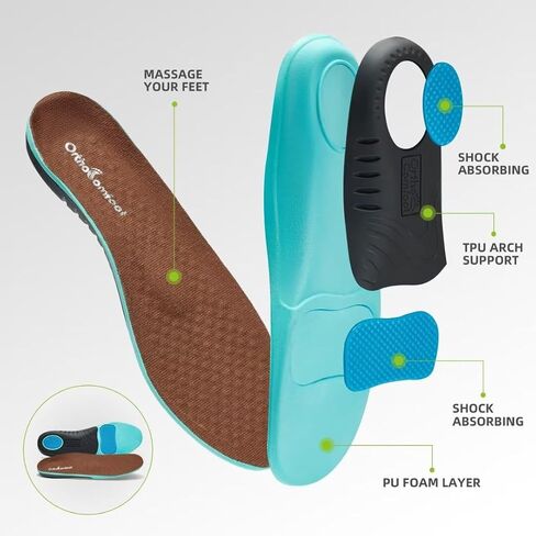 فستان OrthoComfoot المريح لتقويم العظام للرجال مع دعم للقوس، حذاء مشي كاجوال من الجلد الطبيعي لالتهاب اللفافة الأخمصية، حذاء رياضي أنيق لدعم القوس لتخفيف آلام القدم والكعب in Saudi Arabia